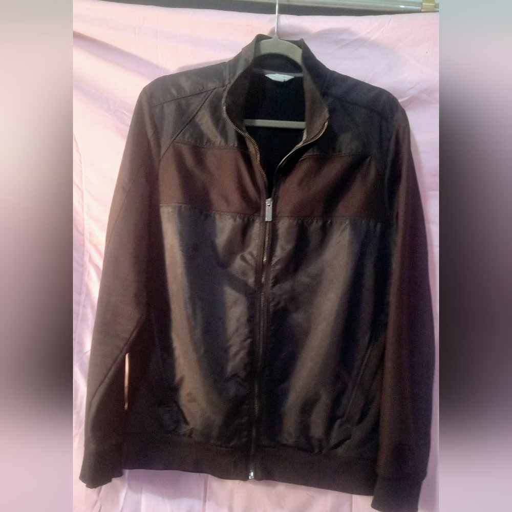 Vintage Calvin Klein Black Slim Fit Lightweight Men's Jacket Size M (Women's L)